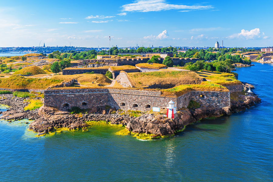 Helsinki, dans le golfe de Finlande